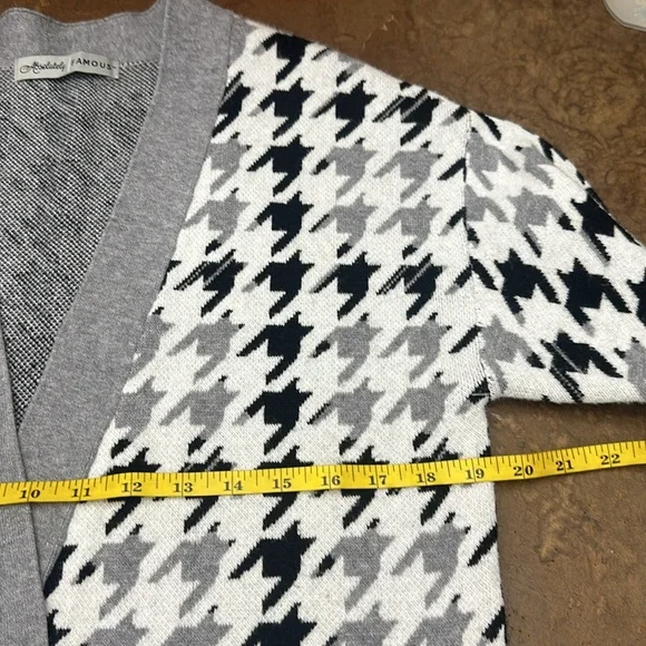 Houndstooth long cardigan - Picture 5 of 6